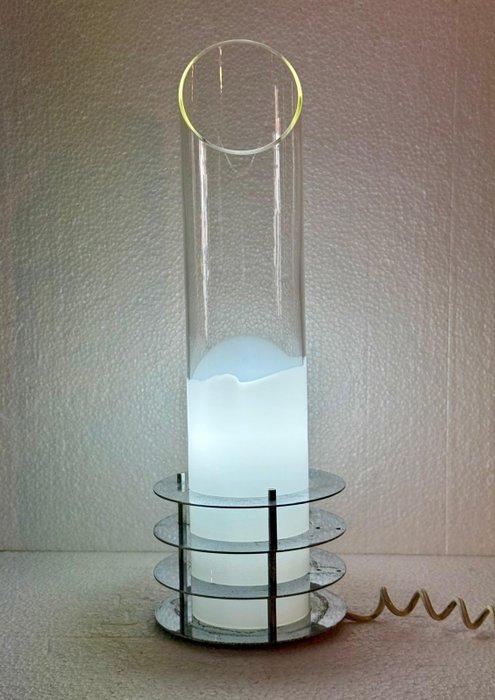 Tafellamp - Glas, Staal, Antiek en Kunst, Antiek | Lampen