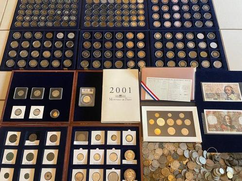 Frankrijk. Lot de 215 monnaies dont 14 Argent, billets,, Postzegels en Munten, Munten | Europa | Niet-Euromunten