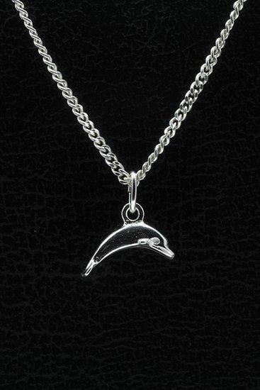 Zilveren Dolfijn ketting hanger - klein, Sieraden, Tassen en Uiterlijk, Kettinghangers, Verzenden