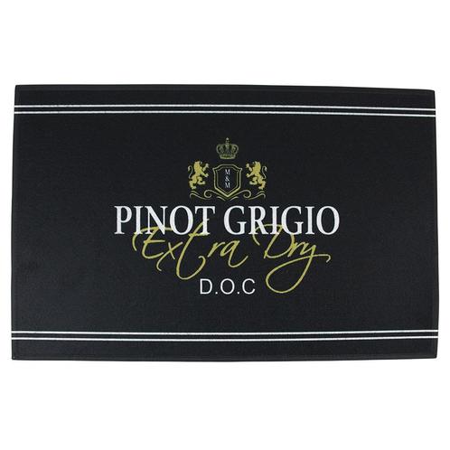 deurmat wijn pinot grigio zwart 75x50cm, Tuin en Terras, Deurmatten, Verzenden