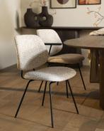 Stoel Eleonora JON Beige *NIEUW* Eetkamerstoel, Huis en Inrichting, Stoelen, Overige kleuren, Nieuw, Ophalen of Verzenden, Stof