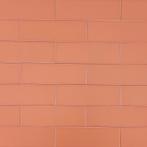 Wandtegel nara terracotta mat 8x25 wandtegel tegeloutlet, Nieuw, Ophalen of Verzenden, 10 m² of meer, Wandtegels