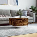 vidaXL Salontafel 55x55x36,5 cm bewerkt hout gerookt, Huis en Inrichting, Tafels | Salontafels, 50 tot 100 cm, Verzenden, Nieuw