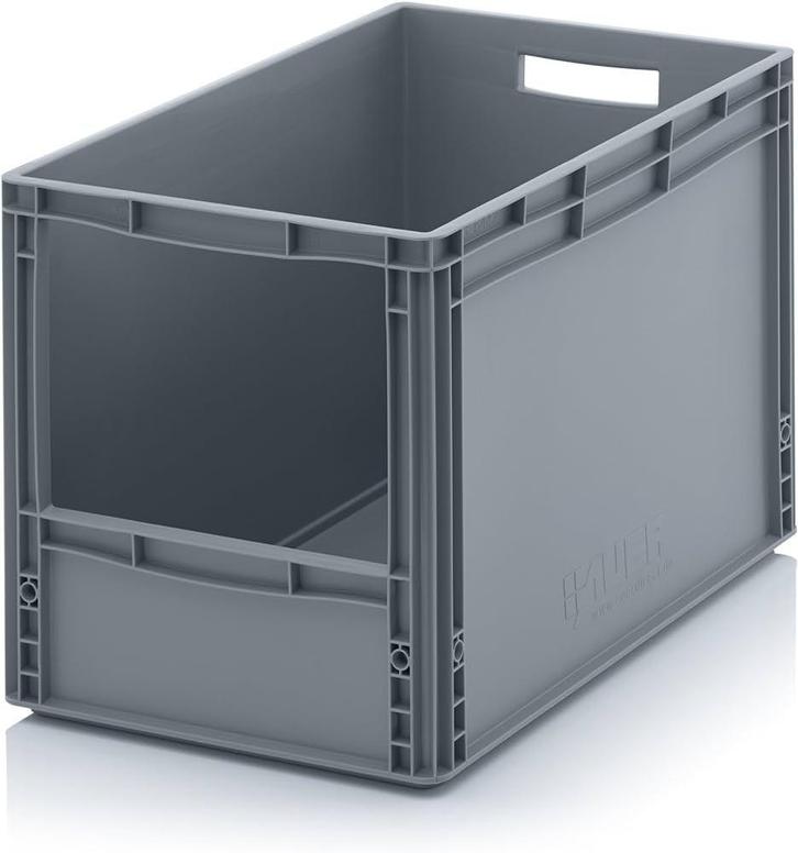 Magazijnbak euronorm 600x400x420mm met grijpopening,, Zakelijke goederen, Kantoor en Winkelinrichting | Magazijn, Stelling en Opslag