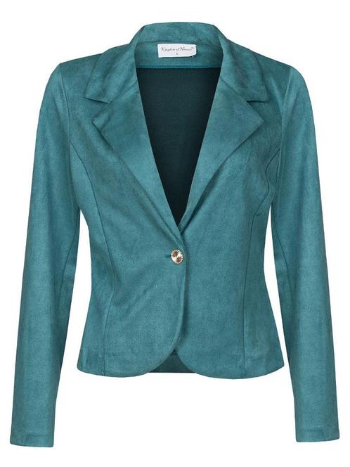 Blazer Simone Petrol, jasje blazer petrol|blauw|groen, Kleding | Dames, Jasjes, Kostuums en Pakken, Verzenden