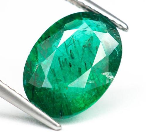 Zonder Minimumprijs Groen Smaragd - 3.96 ct - International, Sieraden, Tassen en Uiterlijk, Edelstenen
