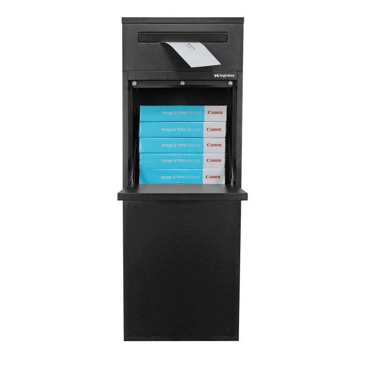Logixbox Frontbox DeLuxe Uni pakketbrievenbus met postvak, Tuin en Terras, Brievenbussen, Nieuw, Verzenden