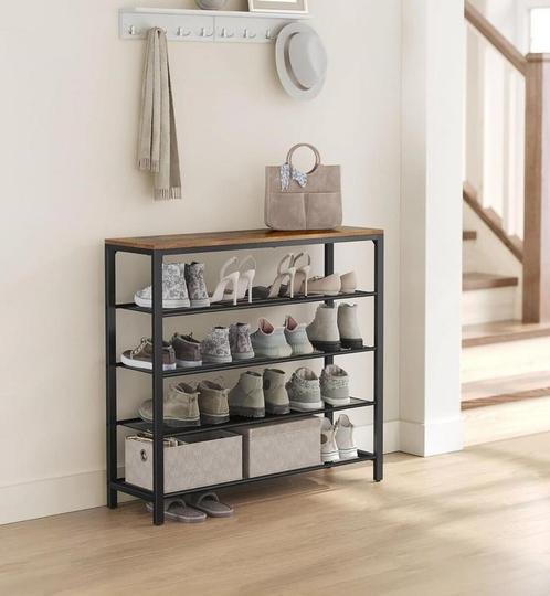 Hoppa! LBS15BX Schoenenrek | 4 Lagen  Bruin van €75 voor €39, Huis en Inrichting, Kasten | Schoenenrekken, Nieuw, Ophalen of Verzenden
