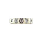 Witgouden ring met diamant 14 karaat, Verzenden, Zo goed als nieuw, Wit, Goud