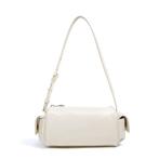 Elie Mini Barrel leren tas met vakken, Verzenden, Nieuw, Wit, Schoudertasje