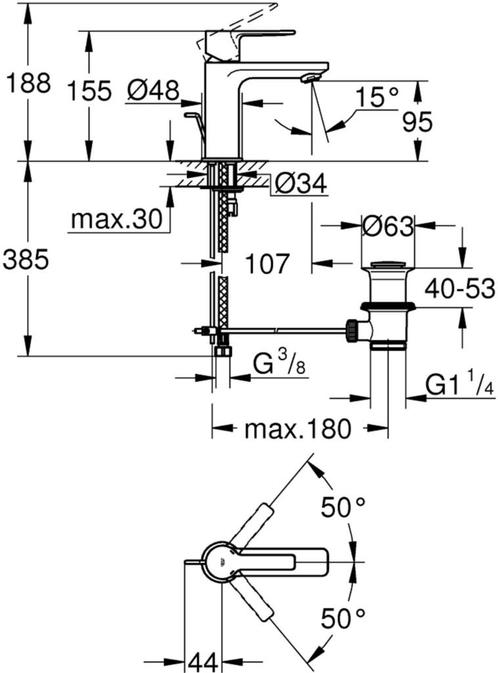 Grohe Wastafelkraan van €539.00 voor €257.65, Doe-het-zelf en Verbouw, Sanitair, Kraan, Nieuw, Ophalen of Verzenden