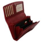 HillBurry VL777032 Dames Overslag Portemonnee Leer Rood, Overige merken, Verzenden, Nieuw, Leer