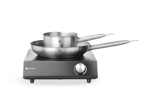Set: Inductie Kookplaat 3500w + Steelpan + Koekenpan, Hendi,, Zakelijke goederen, Horeca | Keukenapparatuur, Nieuw in verpakking