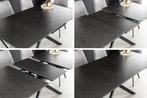 Uitschuifbare eettafel ALPINE 160-200cm antraciet keramiek, Huis en Inrichting, Tafels | Eettafels, Ophalen of Verzenden, Nieuw