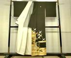 Prachtige luxe formele zwarte kimono (tomesode) met