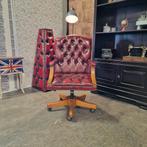 Chesterfield Gainsborough Bureaustoel - Antiek Rood, Ophalen of Verzenden, Nieuw