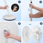 Aigostar Statiefventilator - Ventilator Staand - Verstelbaar, Witgoed en Apparatuur, Ventilatoren, Verzenden, Zo goed als nieuw
