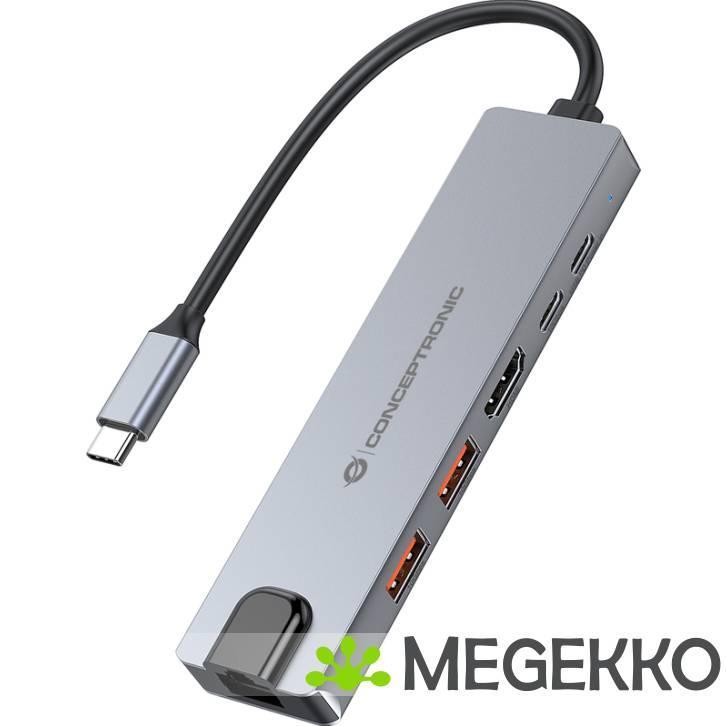 Conceptronic DONN29G laptop dock & poortreplicator Bedraad, Computers en Software, Windows Laptops, Nieuw, Verzenden