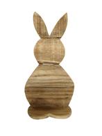 Houten Haas Smoke Oak +/- 15*35cm op is op Paashaas van hout, Ophalen of Verzenden, Nieuw