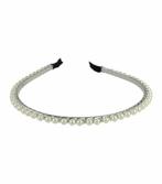 Haarband Diadeem Parel Ketting Wit Zilver, Nieuw