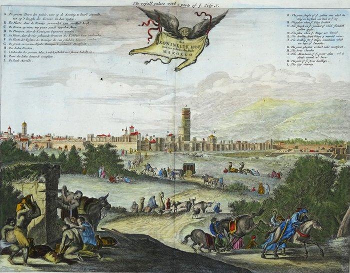 Afrika - Marokko / Marrakech; Dapper / Ogilby - Het, Boeken, Atlassen en Landkaarten