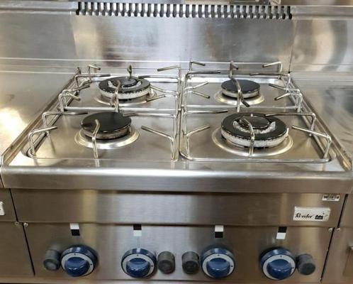 Occasion Roeder 4-pits gas kooktafel, Zakelijke goederen, Horeca | Keukenapparatuur, Gebruikt, Ophalen
