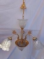 Kroonluchter - Glas, Messing, Verguld, Nieuw