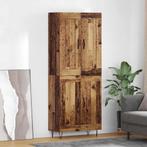 vidaXL buffetkast Oud Hout 69,5 x 34 x 180 cm Bewerkt hout, Huis en Inrichting, Kasten | Buffetkasten, Minder dan 50 cm, Verzenden