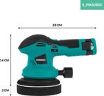 2dekans | VONROC Polijstmachine 12V - Ø 125mm - dual action, Ophalen of Verzenden, Zo goed als nieuw