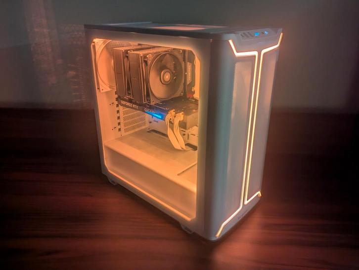 RGB game PC Ryzen 7 8700F – RTX 3060Ti – 32gb – 1TB, Computers en Software, Desktop Pc's, 3 tot 4 Ghz, SSD, Met videokaart, Gaming