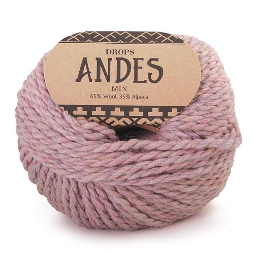 DROPS Andes Mix - 4276 rozenkwarts - Wol Garen, Hobby en Vrije tijd, Breien en Haken, Ophalen of Verzenden