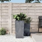 vidaXL Plantenbak met uitneembare bak beton-look 21/49 L PP, Verzenden, Nieuw, Kunststof