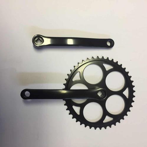 Crank set zwart. 44T, Fietsen en Brommers, Fietsonderdelen, Nieuw, Verzenden