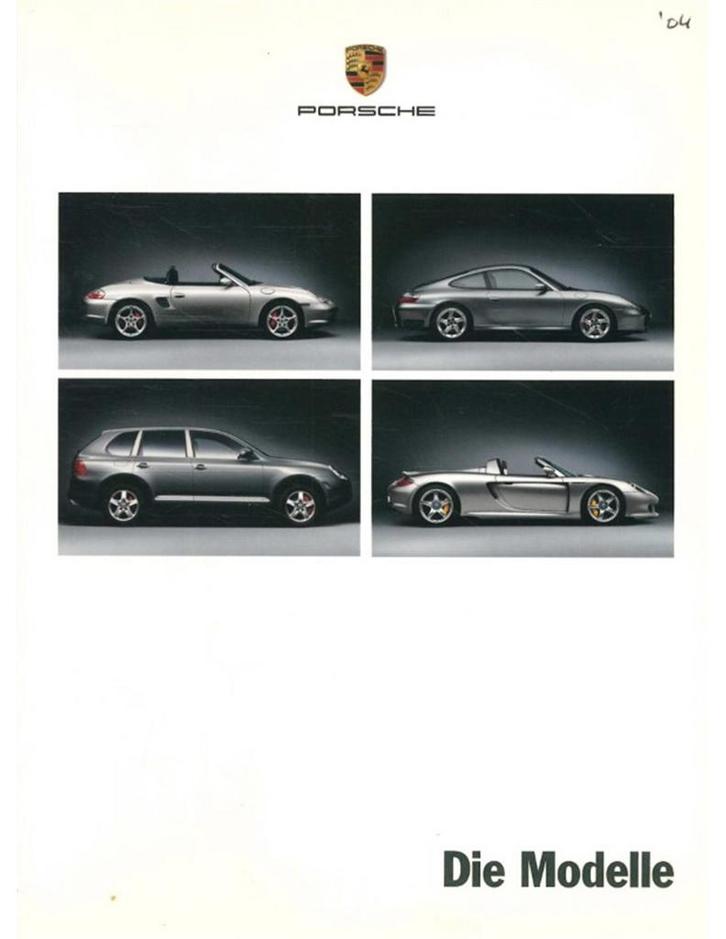 2004 PORSCHE PROGRAMMA BROCHURE DUITS, Boeken, Auto's | Folders en Tijdschriften, Porsche