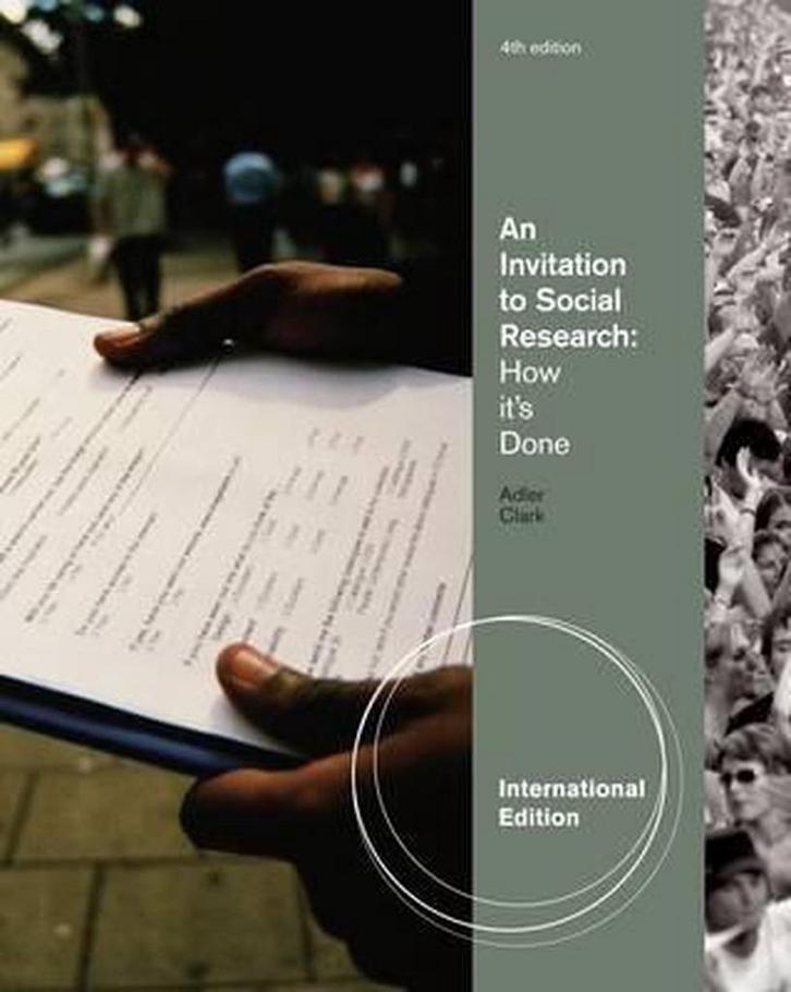 An Invitation to Social Research, 9780840032386, Boeken, Studieboeken en Cursussen, Zo goed als nieuw, Verzenden