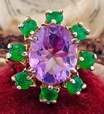 Zonder Minimumprijs - Ring - 9 kt. Geel goud, Zilver, Sieraden, Tassen en Uiterlijk, Ringen, Nieuw