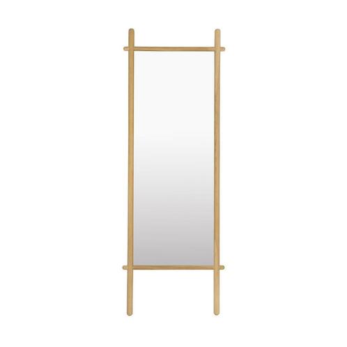 *WOONWINKEL* Leunende Spiegel Hout, Huis en Inrichting, Woonaccessoires | Spiegels, Nieuw, Verzenden