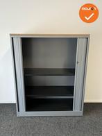 Roldeurkast - Ahrend - 144x120x45cm - Zilvergrijs met zilver, Zakelijke goederen, Kantoor en Winkelinrichting | Kantoormeubilair en Inrichting