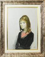 Alberto Sughi (1928-2012) - Ritratto di giovane donna, Antiek en Kunst, Kunst | Schilderijen | Modern