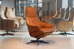 Design relaxfauteuil leer Gealux Arc 2007 met 2 motoren+accu, Ophalen of Verzenden, Nieuw, Leer, Modern, design