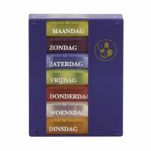 Pillenbox 1 week - 4 vaks | Able2, Diversen, Verpleegmiddelen, Ophalen of Verzenden