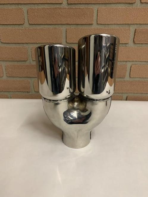 Uitlaat sierstuk rvs dubbel 3 inch uitgang, Auto-onderdelen, Overige Auto-onderdelen, Nieuw, Ophalen of Verzenden