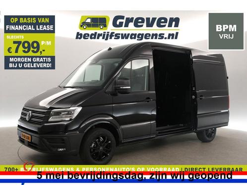 Volkswagen Crafter 2.0 TDI AUT HIGHLINE EXCLUSIVE L3 €799pm, Auto's, Bestelauto's, Automaat, Diesel, Zwart, Volkswagen, Verzenden