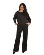 Zwarte pantalon met wijde pijp van Azzurro, Kleding | Dames, Nieuw, Verzenden