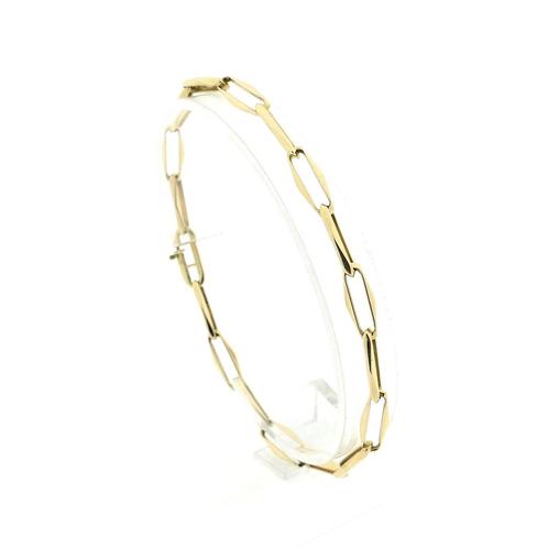 Gouden closed for ever armband | 21,5 cm (moderne armband), Sieraden, Tassen en Uiterlijk, Armbanden, Overige kleuren, Gebruikt