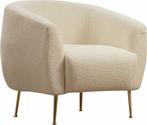 Asir 859FTN2043 fauteuil creme van €499 voor €233, Hout, Nieuw, 75 tot 100 cm, Ophalen of Verzenden