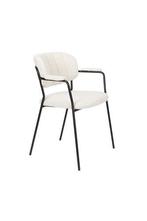 Eetkamerstoel - Roos - Zwart/Boucle - House of Rebels, Huis en Inrichting, Stoelen, Verzenden, Nieuw