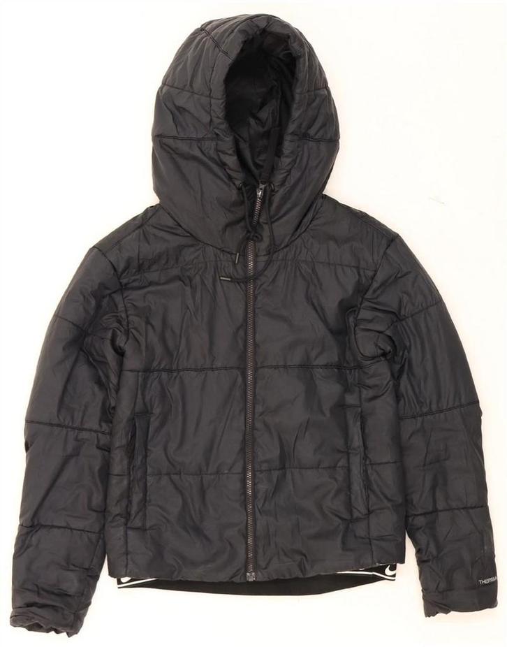NIKE Womens Therma-Fit Hooded Padded Jacket UK 6 XS Black, Kleding | Dames, Jassen | Winter, Verzenden