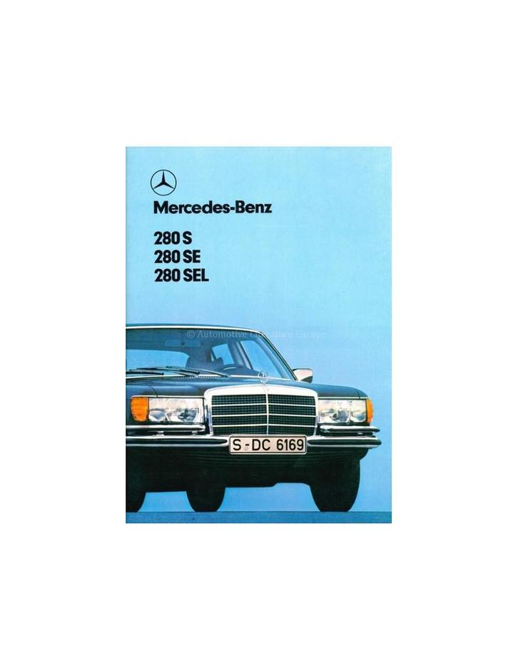 1978 MERCEDES BENZ S KLASSE BROCHURE NEDERLANDS, Boeken, Auto's | Folders en Tijdschriften