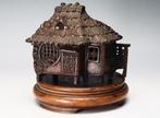 Brons - Honma Takusai III (1868-1946) - Zeer fijn theehuis, Antiek en Kunst